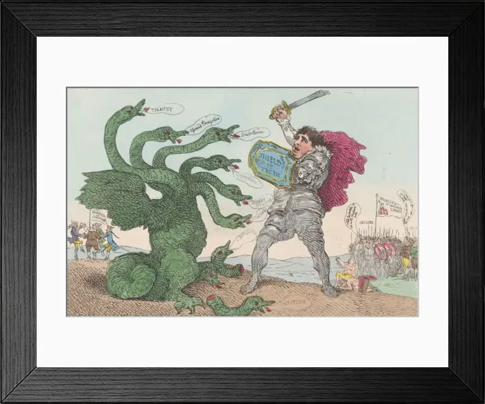 Framed Print : The Champion of the People, March 11, 1784. March 11, 1784. Creator: Thomas Rowlandson Framed Print : The Champion of the People, March 11, 1784. March 11, 1784. Creator: Thomas Rowlandson