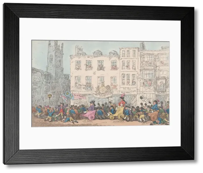 Framed Print : Master Billys Procession to Grocers Hall, March 8, 1784. March 8, 1784 Framed Print : Master Billys Procession to Grocers Hall, March 8, 1784. March 8, 1784
