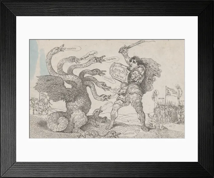 Framed Print : The Champion of the People, March 11, 1784. March 11, 1784. Creator: Thomas Rowlandson Framed Print : The Champion of the People, March 11, 1784. March 11, 1784. Creator: Thomas Rowlandson