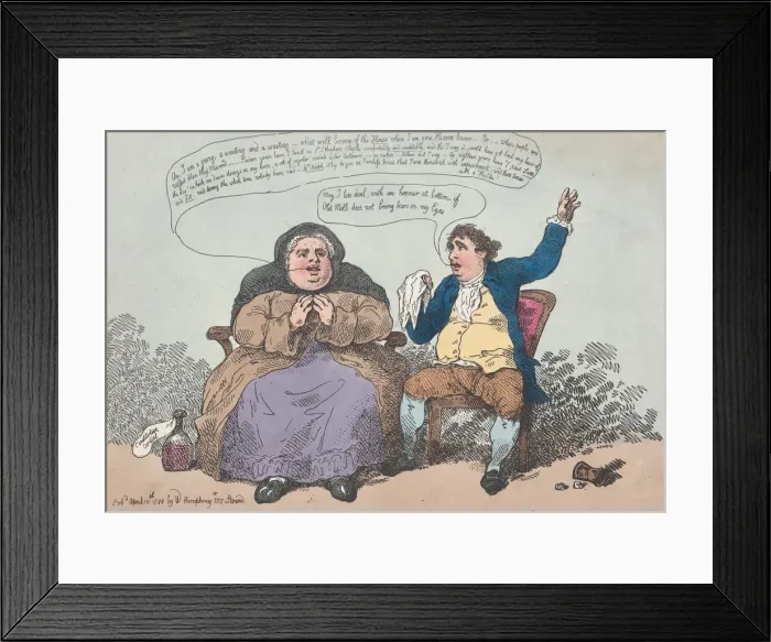 Framed Print : The Parody, or Mother Cole and Loader, April 10, 1784. April 10, 1784 Framed Print : The Parody, or Mother Cole and Loader, April 10, 1784. April 10, 1784