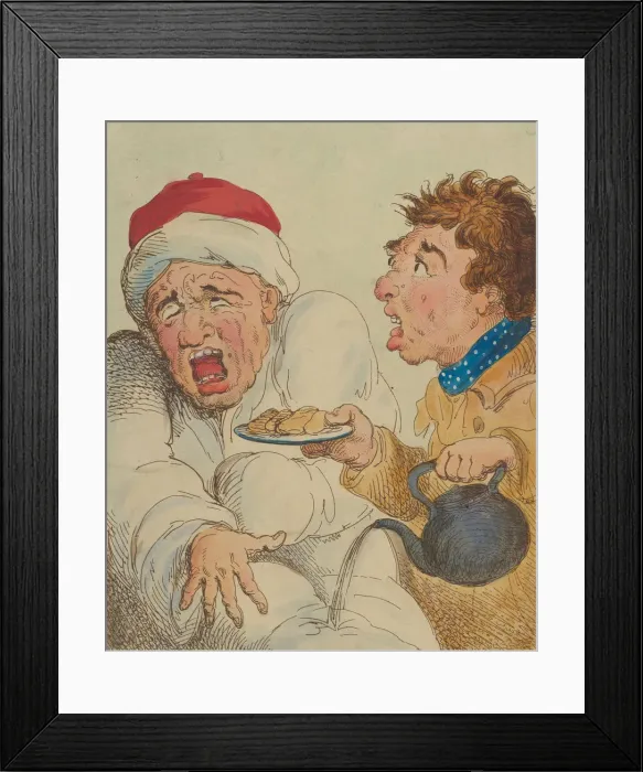 Framed Print : Acute Pain, 1800. 1800. Creator: Thomas Rowlandson Framed Print : Acute Pain, 1800. 1800. Creator: Thomas Rowlandson