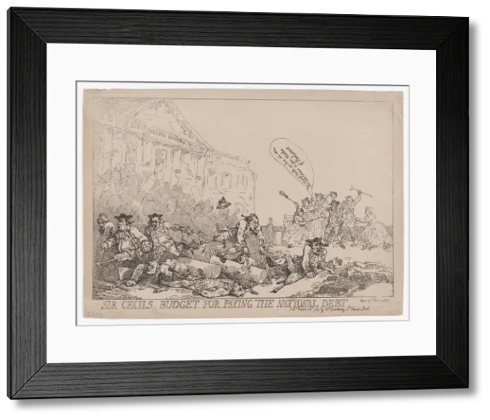 Framed Print : Sir Cecils Budget For Paying The National Debt, March 30, 1784. March 30, 1784 Framed Print : Sir Cecils Budget For Paying The National Debt, March 30, 1784. March 30, 1784