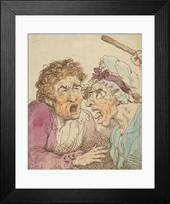 Framed Print : Simple Bodily Pain, 1800. 1800. Creator: Thomas Rowlandson