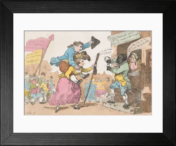 Framed Print : Every Man Has His Hobby Horse, May 1, 1784. May 1, 1784. Creator: Thomas Rowlandson Framed Print : Every Man Has His Hobby Horse, May 1, 1784. May 1, 1784. Creator: Thomas Rowlandson