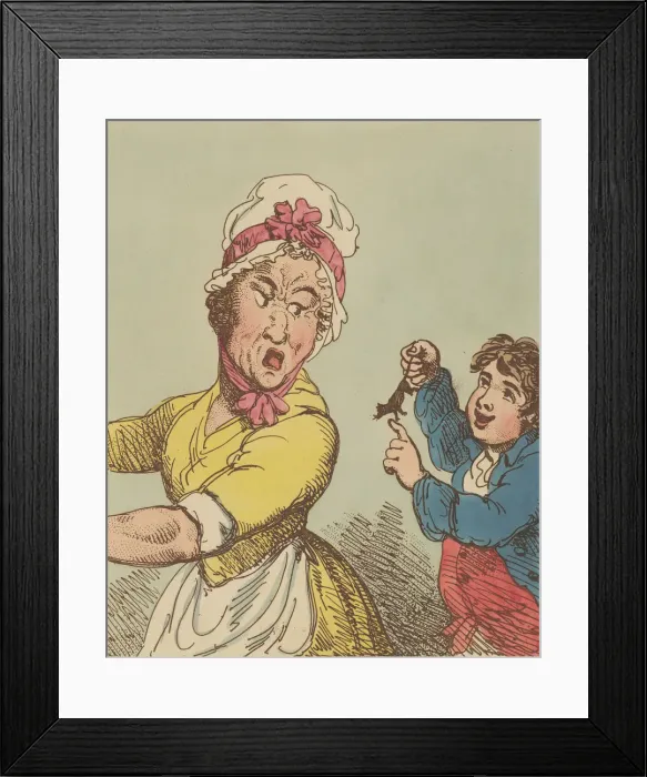 Framed Print : Horror, January 1, 1800. January 1, 1800. Creator: Thomas Rowlandson Framed Print : Horror, January 1, 1800. January 1, 1800. Creator: Thomas Rowlandson