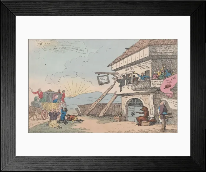 Framed Print : The Times - Or A View Of The Old House In Little Brittain - With Nobody Going Framed Print : The Times - Or A View Of The Old House In Little Brittain - With Nobody Going