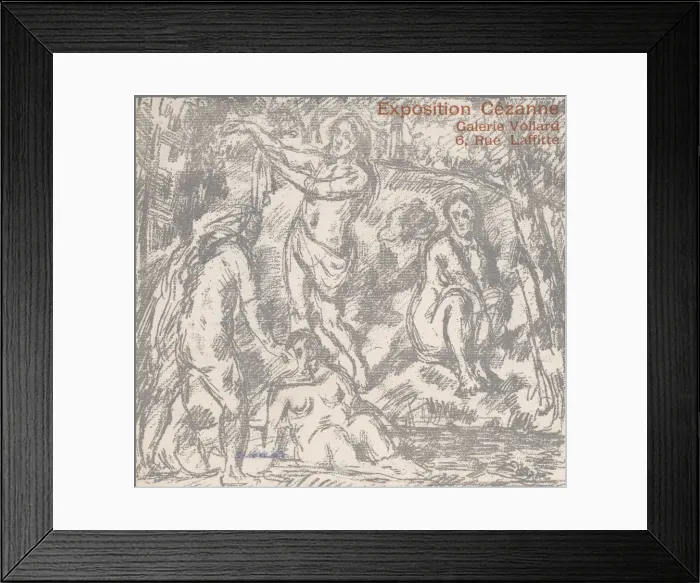Framed Print : Exhibition Catalogue Cover for a Cezanne show at the Galerie Vollard (May 9-June 10 Framed Print : Exhibition Catalogue Cover for a Cezanne show at the Galerie Vollard (May 9-June 10