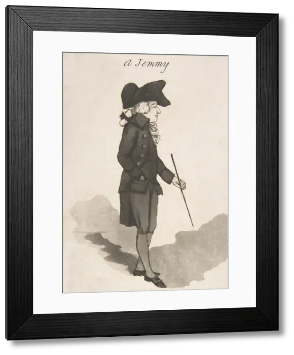 Framed Print : A Jemmy, December 1, 1790. December 1, 1790. Creator: Thomas Rowlandson Framed Print : A Jemmy, December 1, 1790. December 1, 1790. Creator: Thomas Rowlandson