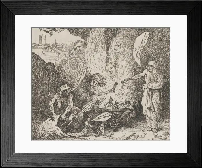 Framed Print : The Pit of Acheron or The Birth of the Plagues of England, January 28, 1784 Framed Print : The Pit of Acheron or The Birth of the Plagues of England, January 28, 1784