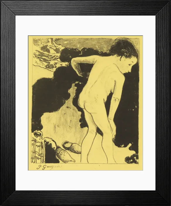 Framed Print : Bathers in Brittany, from the Volpini Suite: Dessins lithographiques, 1889. 1889 Framed Print : Bathers in Brittany, from the Volpini Suite: Dessins lithographiques, 1889. 1889