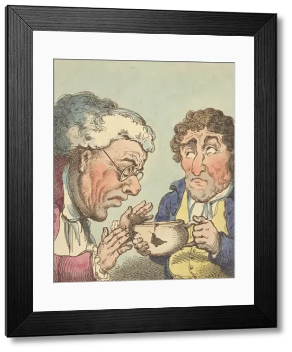 Framed Print : Veneration, 1800. 1800. Creator: Thomas Rowlandson Framed Print : Veneration, 1800. 1800. Creator: Thomas Rowlandson