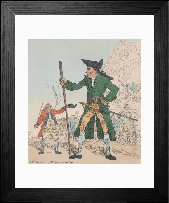 Framed Print : The Drum Major of Sedition, March 29, 1784. March 29, 1784. Creator: Thomas Rowlandson Framed Print : The Drum Major of Sedition, March 29, 1784. March 29, 1784. Creator: Thomas Rowlandson