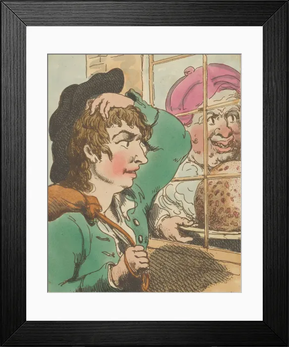 Framed Print : Admiration, 1800. 1800. Creator: Thomas Rowlandson Framed Print : Admiration, 1800. 1800. Creator: Thomas Rowlandson