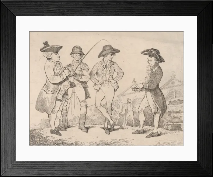 Framed Print : Brothers of the Whip, November 27, 1781. November 27, 1781. Creator: Thomas Rowlandson Framed Print : Brothers of the Whip, November 27, 1781. November 27, 1781. Creator: Thomas Rowlandson