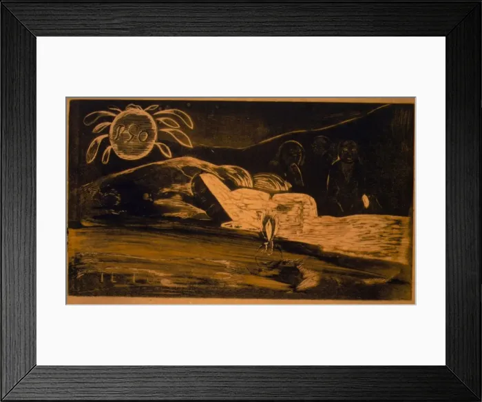 Framed Print : Te Po, 1893-94. 1893-94. Creator: Paul Gauguin Framed Print : Te Po, 1893-94. 1893-94. Creator: Paul Gauguin