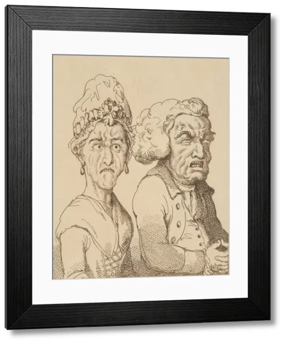 Framed Print : Despair, February 21, 1800. February 21, 1800. Creator: Thomas Rowlandson Framed Print : Despair, February 21, 1800. February 21, 1800. Creator: Thomas Rowlandson