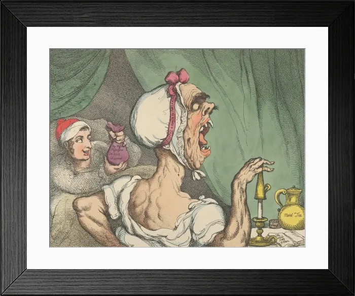 Framed Print : A Tit Bit for a Strong Stomach, June 20, 1809. June 20, 1809. Creator: Thomas Rowlandson Framed Print : A Tit Bit for a Strong Stomach, June 20, 1809. June 20, 1809. Creator: Thomas Rowlandson