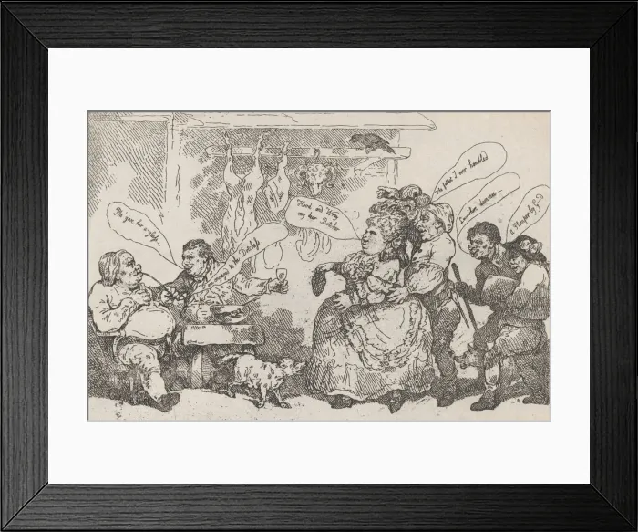 Framed Print : Madam Blubber On Her Canvass, April 22, 1784. April 22, 1784. Creator: Thomas Rowlandson Framed Print : Madam Blubber On Her Canvass, April 22, 1784. April 22, 1784. Creator: Thomas Rowlandson