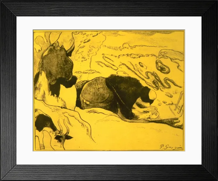 Framed Print : Washerwomen, from the Volpini Suite: Dessins lithographiques, 1889. 1889 Framed Print : Washerwomen, from the Volpini Suite: Dessins lithographiques, 1889. 1889