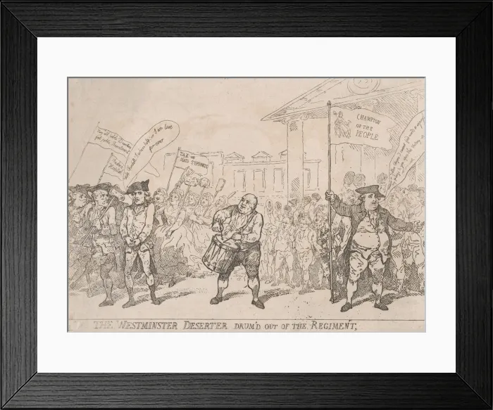 Framed Print : The Westminster Deserter Drum d Out of The Regiment, May 18, 1784. May 18, 1784 Framed Print : The Westminster Deserter Drum d Out of The Regiment, May 18, 1784. May 18, 1784