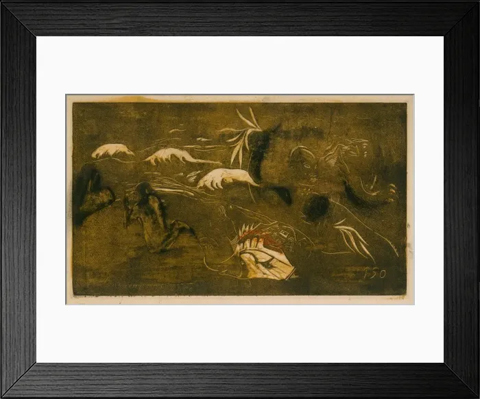 Framed Print : The Universe Is Created, 1893-94. 1893-94. Creator: Paul Gauguin Framed Print : The Universe Is Created, 1893-94. 1893-94. Creator: Paul Gauguin