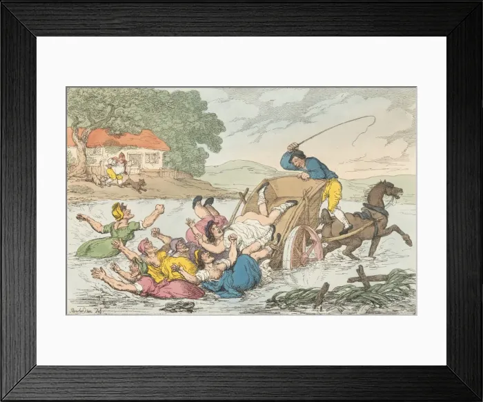 Framed Print : The Carter and the Gipsies, May 10, 1815. May 10, 1815. Creator: Thomas Rowlandson Framed Print : The Carter and the Gipsies, May 10, 1815. May 10, 1815. Creator: Thomas Rowlandson