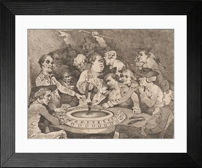 Framed Print : Private Amusement, January 1, 1786. January 1, 1786. Creator: Thomas Rowlandson Framed Print : Private Amusement, January 1, 1786. January 1, 1786. Creator: Thomas Rowlandson