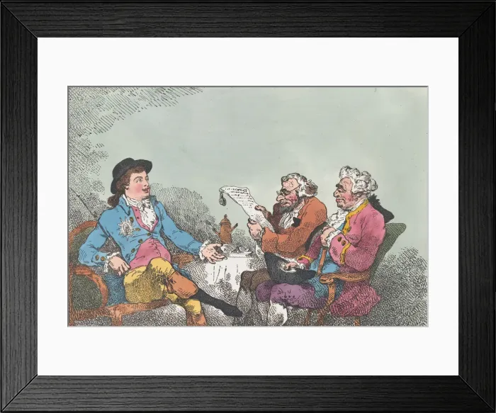 Framed Print : Money Lenders, November 8, 1784. November 8, 1784. Creator: Thomas Rowlandson Framed Print : Money Lenders, November 8, 1784. November 8, 1784. Creator: Thomas Rowlandson