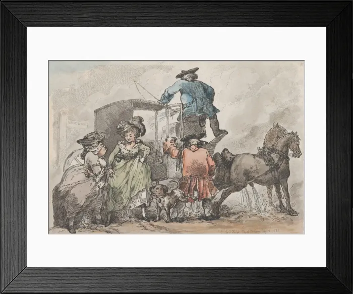 Framed Print : Sympathy, or A Family On A Journey Laying The Dust, July 12, 1784. July 12, 1784 Framed Print : Sympathy, or A Family On A Journey Laying The Dust, July 12, 1784. July 12, 1784