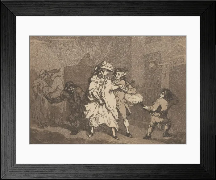 Framed Print : Civility, 1787. 1787. Creator: Thomas Rowlandson Framed Print : Civility, 1787. 1787. Creator: Thomas Rowlandson
