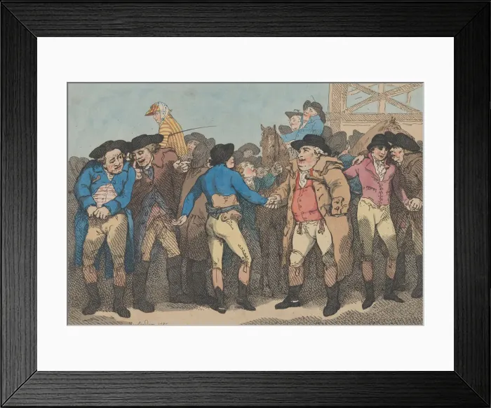 Framed Print : Jockeyship, July 1, 1802. July 1, 1802. Creator: Thomas Rowlandson Framed Print : Jockeyship, July 1, 1802. July 1, 1802. Creator: Thomas Rowlandson