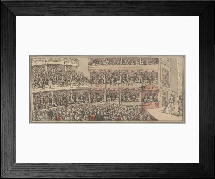 Framed Print : Covent Garden Theatre, 1792. 1792. Creator: Thomas Rowlandson Framed Print : Covent Garden Theatre, 1792. 1792. Creator: Thomas Rowlandson