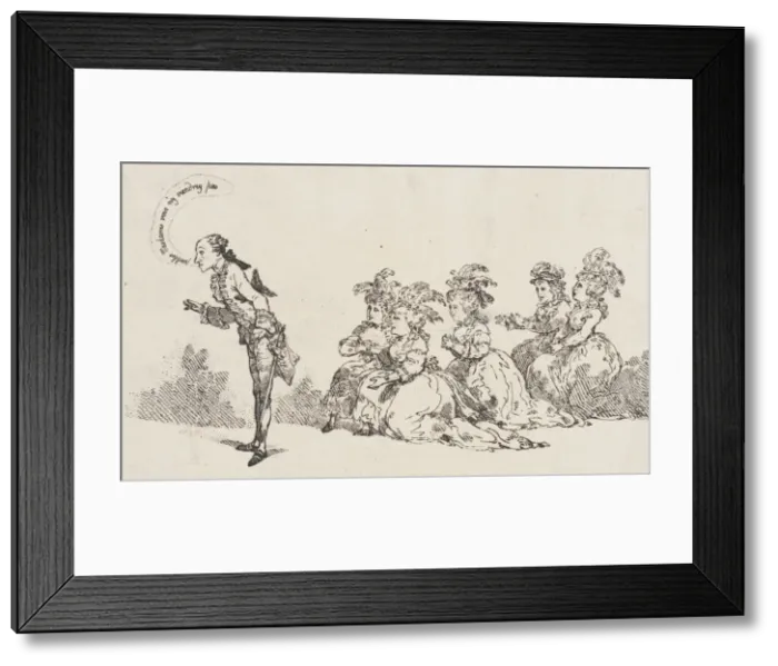 Framed Print : La politesse Francoise, or The English Ladies Petition to His Excellency the Mushro Framed Print : La politesse Francoise, or The English Ladies Petition to His Excellency the Mushro