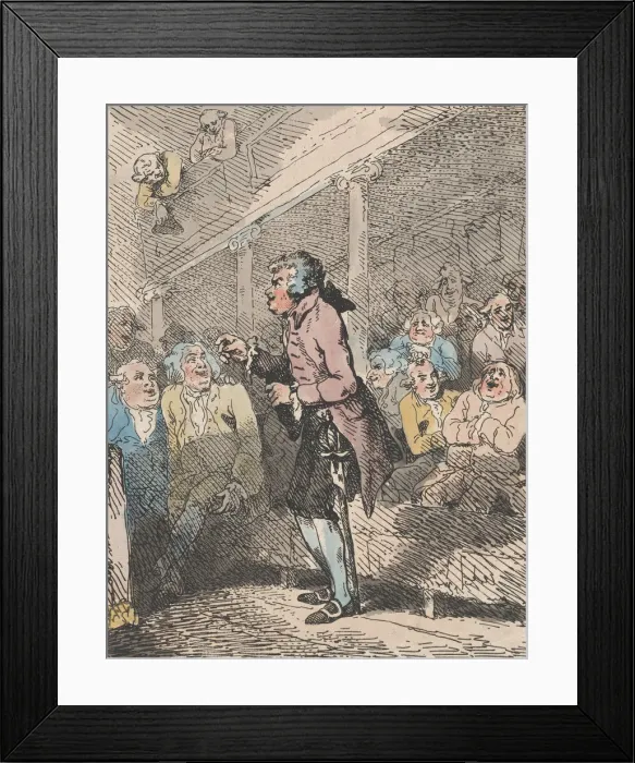 Framed Print : The Maiden Speech, October 5, 1785. October 5, 1785. Creator: Thomas Rowlandson Framed Print : The Maiden Speech, October 5, 1785. October 5, 1785. Creator: Thomas Rowlandson