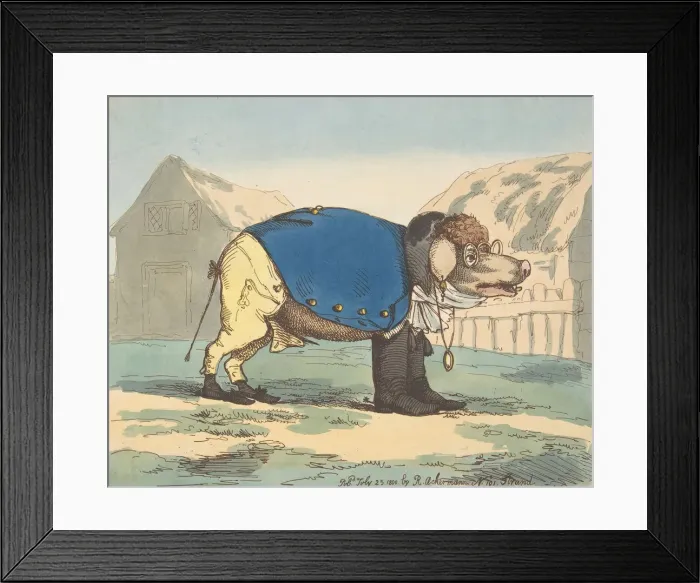 Framed Print : Collar d Pork, July 25, 1800. July 25, 1800. Creator: Thomas Rowlandson Framed Print : Collar d Pork, July 25, 1800. July 25, 1800. Creator: Thomas Rowlandson