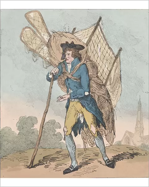Aerostation out at Elbows, or The Itinerant Aeronaut, September 5, 1785