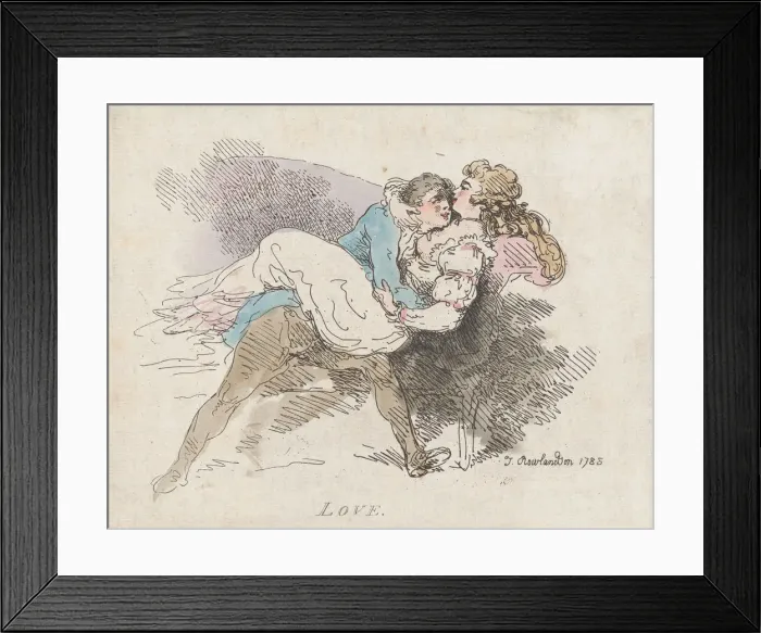 Framed Print : Love, August 12, 1785. August 12, 1785. Creator: Thomas Rowlandson Framed Print : Love, August 12, 1785. August 12, 1785. Creator: Thomas Rowlandson