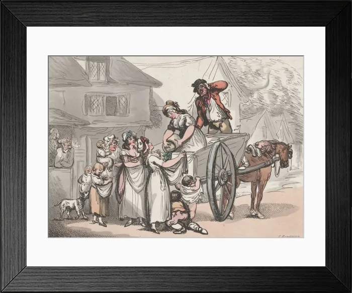 Framed Print : The Pea Cart, April 16, 1788. April 16, 1788. Creator: Thomas Rowlandson Framed Print : The Pea Cart, April 16, 1788. April 16, 1788. Creator: Thomas Rowlandson