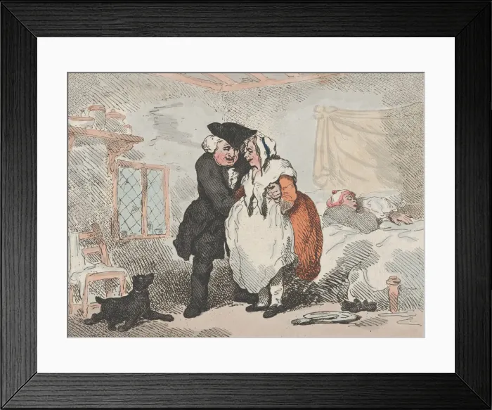 Framed Print : The Man of Feeling, November 25, 1785. November 25, 1785. Creator: Thomas Rowlandson Framed Print : The Man of Feeling, November 25, 1785. November 25, 1785. Creator: Thomas Rowlandson