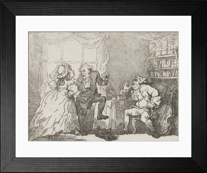 Framed Print : Bozzy and Madame Piozzi (Frontispiece, Bozzy and Piozzi by Peter Pindar) Framed Print : Bozzy and Madame Piozzi (Frontispiece, Bozzy and Piozzi by Peter Pindar)