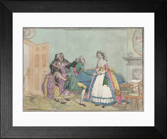 Framed Print : Introduction, November 30, 1793. November 30, 1793. Creator: Thomas Rowlandson Framed Print : Introduction, November 30, 1793. November 30, 1793. Creator: Thomas Rowlandson