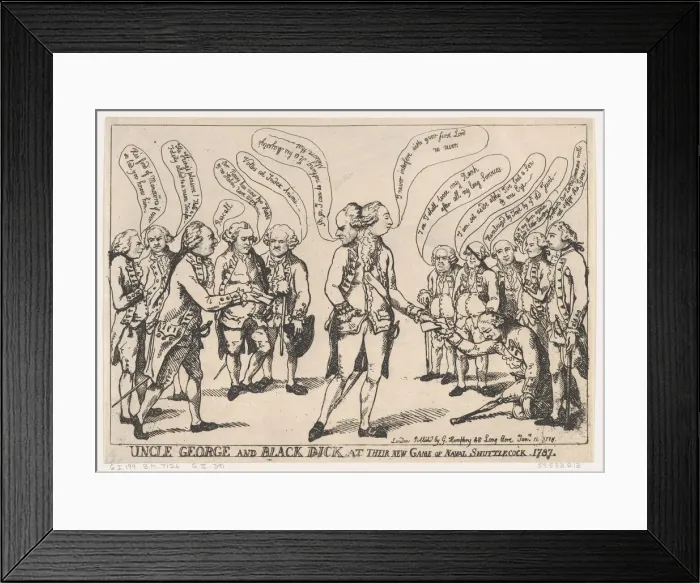 Framed Print : Uncle George and Black Dick at their New Game of Naval Shuttlecock, January 11 Framed Print : Uncle George and Black Dick at their New Game of Naval Shuttlecock, January 11