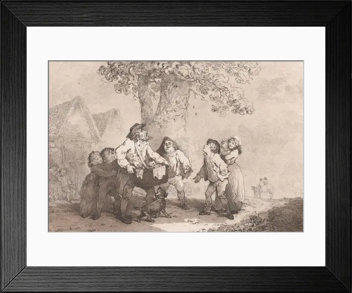 Framed Print : Too Many for a Jew, September 20, 1785. September 20, 1785. Creator: Thomas Rowlandson Framed Print : Too Many for a Jew, September 20, 1785. September 20, 1785. Creator: Thomas Rowlandson