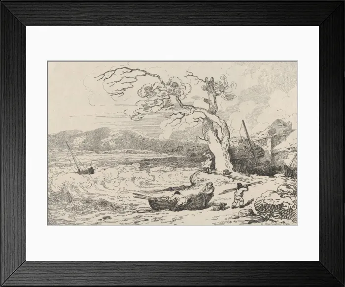 Framed Print : A View on the Coast of Sussex, October 1, 1785. October 1, 1785 Framed Print : A View on the Coast of Sussex, October 1, 1785. October 1, 1785