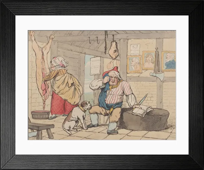 Framed Print : The Triumph of Sentiment, January 15, 1787. January 15, 1787. Creator: Thomas Rowlandson Framed Print : The Triumph of Sentiment, January 15, 1787. January 15, 1787. Creator: Thomas Rowlandson