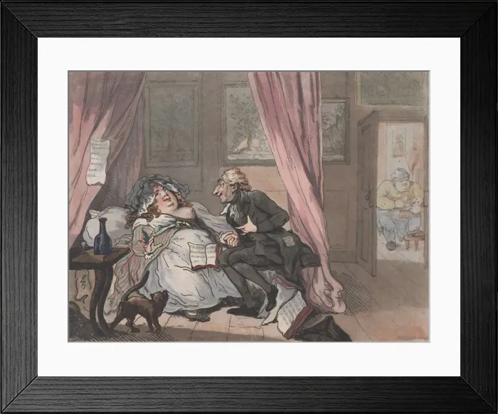 Framed Print : The Triumph of Hypocrisy, January 11, 1787. January 11, 1787. Creator: Thomas Rowlandson Framed Print : The Triumph of Hypocrisy, January 11, 1787. January 11, 1787. Creator: Thomas Rowlandson
