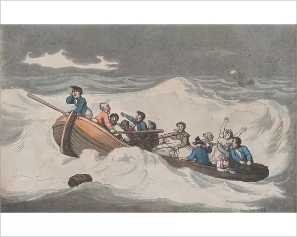 Bay of Biscay, September 1789. September 1789. Creator: Thomas Rowlandson