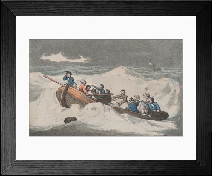 Framed Print : Bay of Biscay, September 1789. September 1789. Creator: Thomas Rowlandson Framed Print : Bay of Biscay, September 1789. September 1789. Creator: Thomas Rowlandson