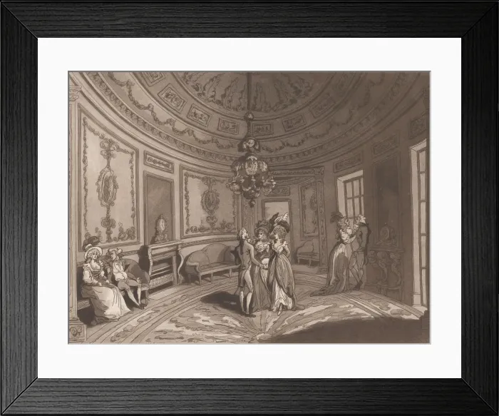 Framed Print : Saloon at the Marine Pavillion (An Excursion to Brighthelmstone), June 1, 1790 Framed Print : Saloon at the Marine Pavillion (An Excursion to Brighthelmstone), June 1, 1790