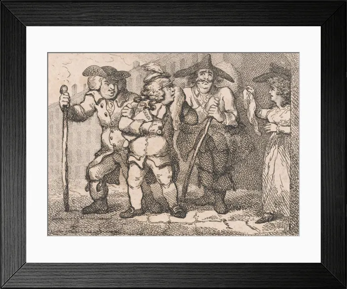 Framed Print : Setting out from Edinburgh (Picturesque Beauties of Boswell, Part the Second), May Framed Print : Setting out from Edinburgh (Picturesque Beauties of Boswell, Part the Second), May